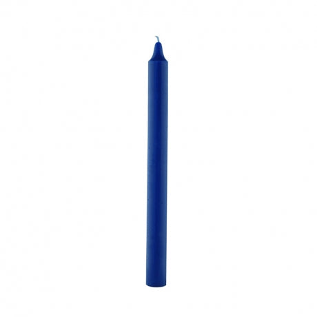 Gotische Kaarsen Donkerblauw Doorgekleurd, 270x21 100 stuks. - Lanza Tafelaankleding