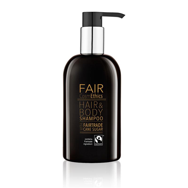 Fair Trade Shampoo Hair & Body 300ml CosmEthics doos à 12 stuks
