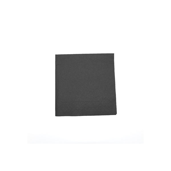 Tissue Servetten 25x25 1/4 vouw zwart 3 laags, doos a 1000 Stuks - Lanza Tafelaankleding