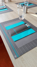 Bestekpochette Lima Turquoise 23 x 39, doos a 600 stuks - Lanza Tafelaankleding