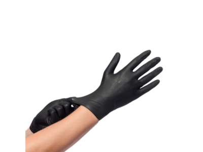 Nitril-Einweghandschuhe, schwarz