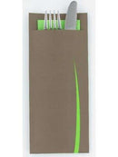 Bestekzakjes Bruin Pistache Bari 23 x 39, doos a 500 stuks