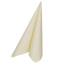 Servetten Crème, 48x48 cm, Airlaid, 1/4 vouw, doos a 500 Stuks. - Lanza Tafelaankleding