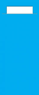 Bestekzakje blauw met witte servet Classic Ocean 600 stuks - Lanza Tafelaankleding