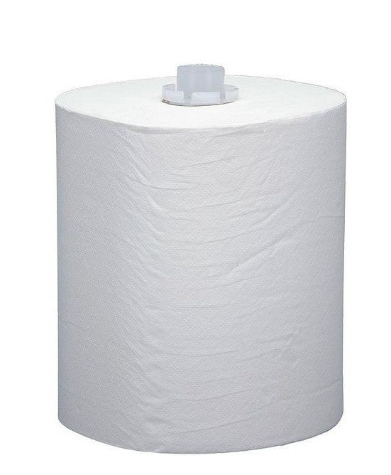 Towel rolls 140 meters, 2 layers, cellulose, biodegradable, packed per 6 pieces