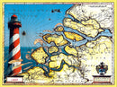 Placemats Zeeland met Vuurtoren nieuw, fullcolour, doos a 1400stuks. - Lanza Tafelaankleding