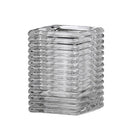 Square Ribbed Glas, Kleur clear, prijs per stuk - Lanza Tafelaankleding
