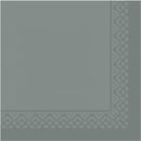 Tissue Servetten, Uni kleur grey, 25x25 cm 1/4 vouws, doos a 1.000 Stuks - Lanza Tafelaankleding